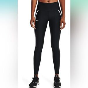 Under Armour Women's HeatGear Shine Mesh Pocketed Leggings, Like New Size L